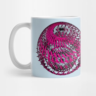 Pink origami mandala Mug